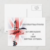 Gefeliciteerd met je Britse nationaliteit! Briefkaart (Voorkant / Achterkant)