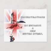 Gefeliciteerd met je Britse nationaliteit! Briefkaart (Voorkant)