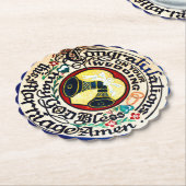 Gefeliciteerd met je bruiloft...(2) kartonnen onderzetters (Gekanteld)