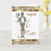 Gefeliciteerd met je bruiloft, beste dag ooit kaart (Gele Bloem)