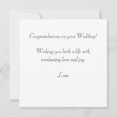 Gefeliciteerd met je bruiloft en pinguïnpaar (Achterkant)