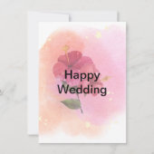 Gefeliciteerd met je bruiloft! Ik wens je een leve Kaart (Voorkant)