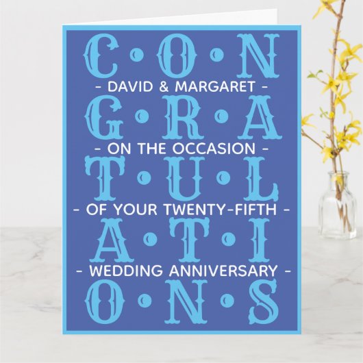 Gefeliciteerd met je bruiloft Jubileum Kaart (Gele Bloem)