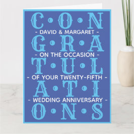 Gefeliciteerd met je bruiloft Jubileum Kaart