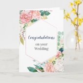 Gefeliciteerd met je bruiloft kaart (Gele Bloem)