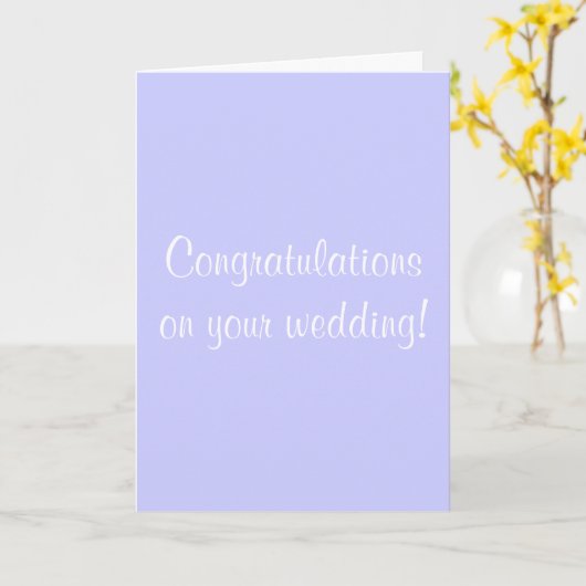 Gefeliciteerd met je bruiloft! kaart (Gele Bloem)