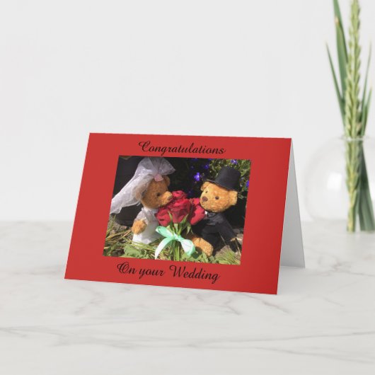 Gefeliciteerd met je bruiloft kaart (Voorkant)