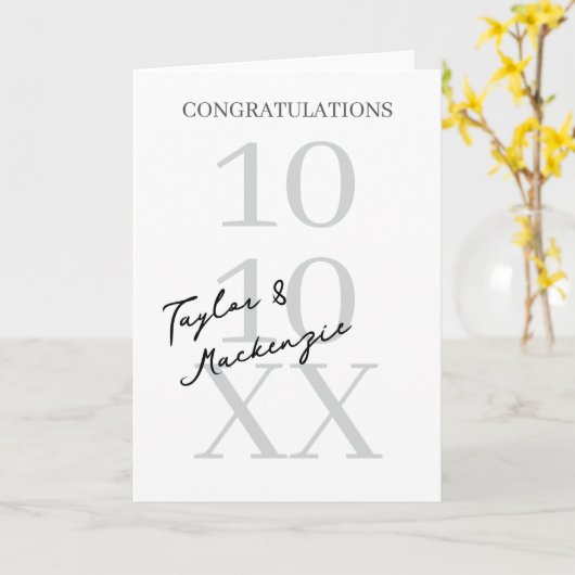 Gefeliciteerd met je bruiloft of Verloving Kaart (Gele Bloem)