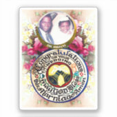 Gefeliciteerd met je bruiloft op maat sticker (Voorkant)