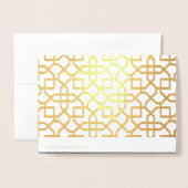 Gefeliciteerd met je bruiloft Shaadi Mubarak Gold Folie Kaarten (Met envelop)