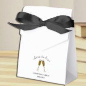 Gefeliciteerd met je champagneglazen bedankdoosjes