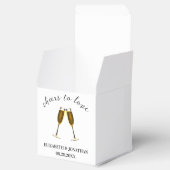 Gefeliciteerd met je champagneglazen bedankdoosjes (Geopend)