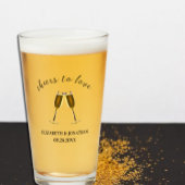 Gefeliciteerd met je champagneglazen glas