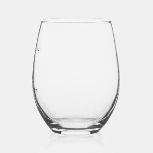 Gefeliciteerd met je champagneglazen wijnglas zonder voet (Links)