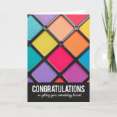 Gefeliciteerd met je Cosmetology-licentie Feestdagen Kaart (Voorkant)