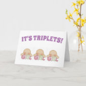 Gefeliciteerd met je creditcard - Triplets Three G Kaart (Gele Bloem)