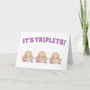 Gefeliciteerd met je creditcard - Triplets Three G Kaart