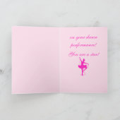 Gefeliciteerd met je dansoverweging kaart (Binnen)