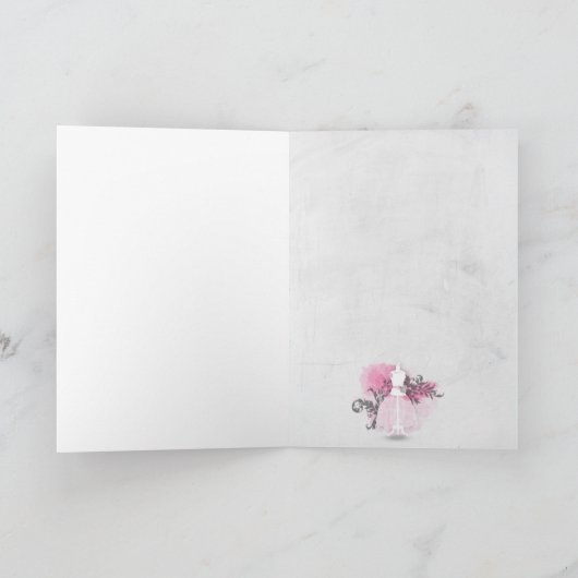 Gefeliciteerd met je dansoverweging kaart (Binnen)