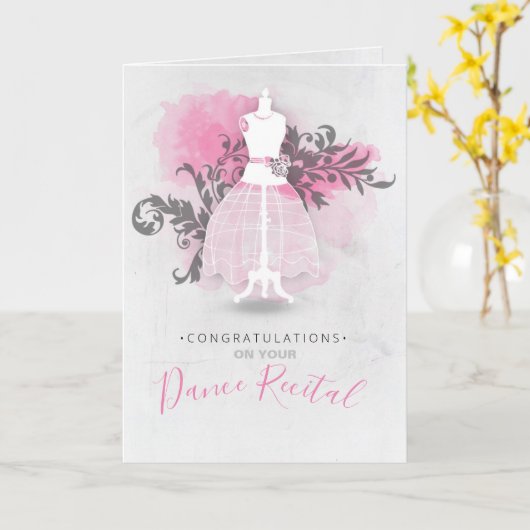 Gefeliciteerd met je dansoverweging kaart (Gele Bloem)