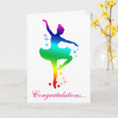 Gefeliciteerd met je dansoverweging kaart (Gele Bloem)