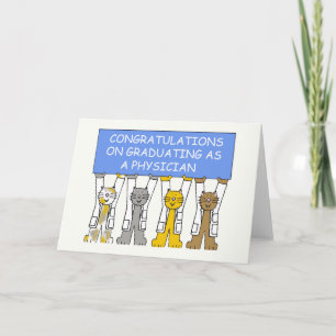 Gefeliciteerd met je diploma als arts kaart