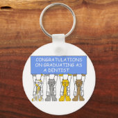 Gefeliciteerd met je diploma als tandarts sleutelhanger (Voorkant)