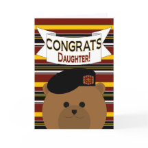 Gefeliciteerd met je dochter Army Hero