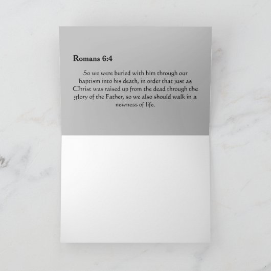 Gefeliciteerd met je doop! kaart (Binnen)