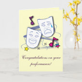 Gefeliciteerd met je dramaserie kaart (Gele Bloem)