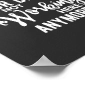 Gefeliciteerd met je droom van niet werken poster (Hoek)