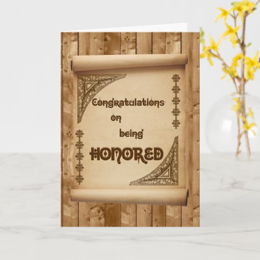 Gefeliciteerd met je eer kaart (Gele Bloem)