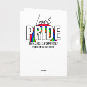 Gefeliciteerd met je eerste dragshow Je was fantas Kaart (Achterkant)