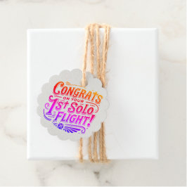 Gefeliciteerd met je eerste Solo-vlucht! Bedankjes Labels