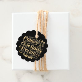Gefeliciteerd met je eerste Solo-vlucht! Bedankjes Labels