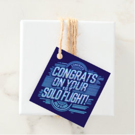 Gefeliciteerd met je eerste Solo-vlucht! Bedankjes Labels