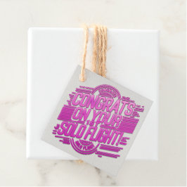 Gefeliciteerd met je eerste Solo-vlucht! Bedankjes Labels