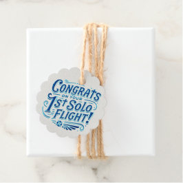 Gefeliciteerd met je eerste Solo-vlucht! Bedankjes Labels