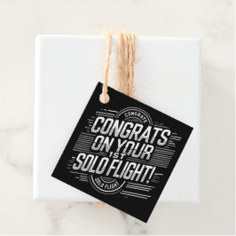 Gefeliciteerd met je eerste Solo-vlucht! Bedankjes Labels