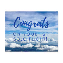 Gefeliciteerd met je eerste solo vlucht