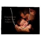 Gefeliciteerd met je eerste vaderdag large cadeautasje (Achterkant)