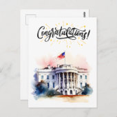 Gefeliciteerd met je eerste verkiezing briefkaart (Voorkant / Achterkant)