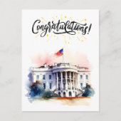 Gefeliciteerd met je eerste verkiezing briefkaart (Voorkant)