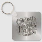 Gefeliciteerd met je eerste vlucht sleutelhanger (Voorkant)