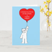 Gefeliciteerd met je Foster Parent zijn geworden Kaart (Gele Bloem)