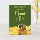 Gefeliciteerd met je fotoweddenschap kaart (Gele Bloem)