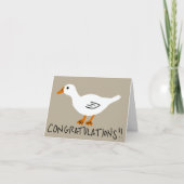 Gefeliciteerd met je gans kaart (Voorkant)