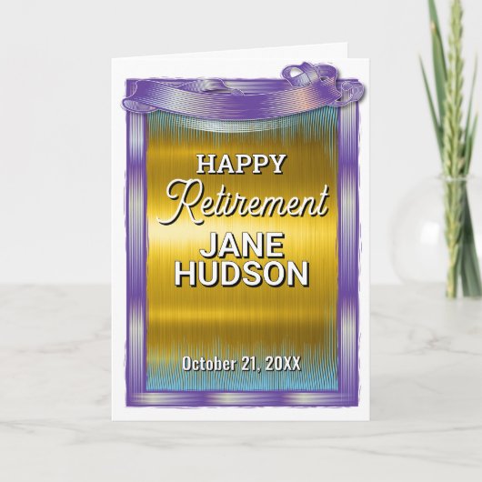 Gefeliciteerd met je gelukkige pensioen aankondiging (Voorkant)