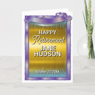 Gefeliciteerd met je gelukkige pensioen aankondiging