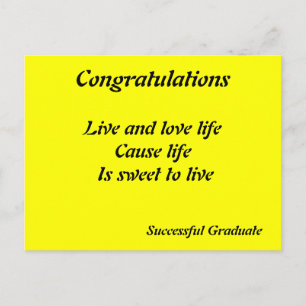 Gefeliciteerd met je geslaagde afstuderen briefkaa briefkaart